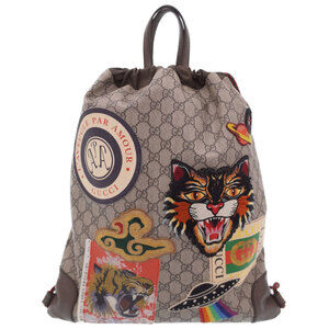 GUCCI Courier GG Supreme Drawstring Backpack